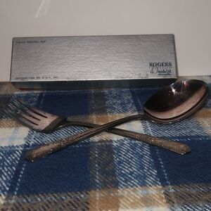 Salad Serving Set - Silver Vintage 1939 Rogers